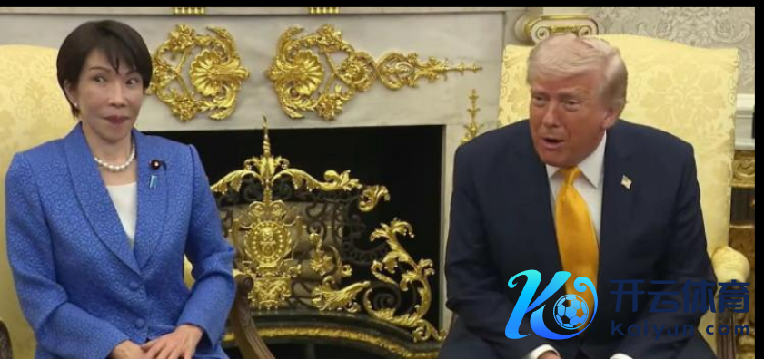 3月19日，好意思国总统特朗普在白宫会晤到访的日本首相高市早苗。