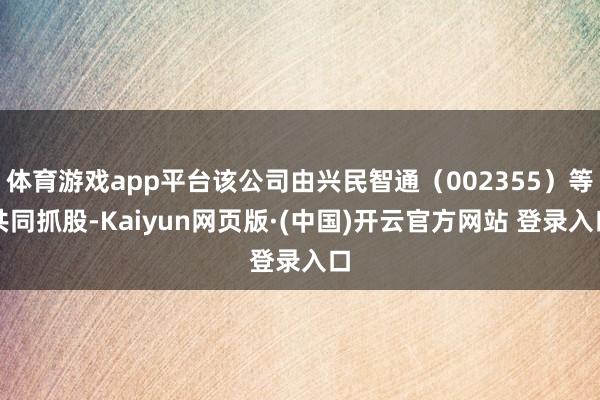 体育游戏app平台该公司由兴民智通(002355)等共同抓股-Kaiyun网页版·(中国)开云官方网站 登录入口